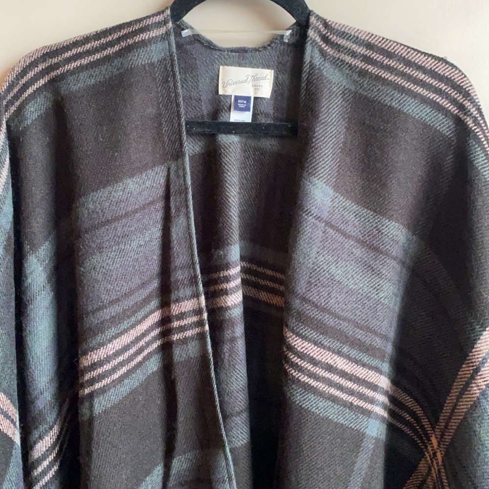 Target Universal Thread Plaid Wrap Jacket - image 2